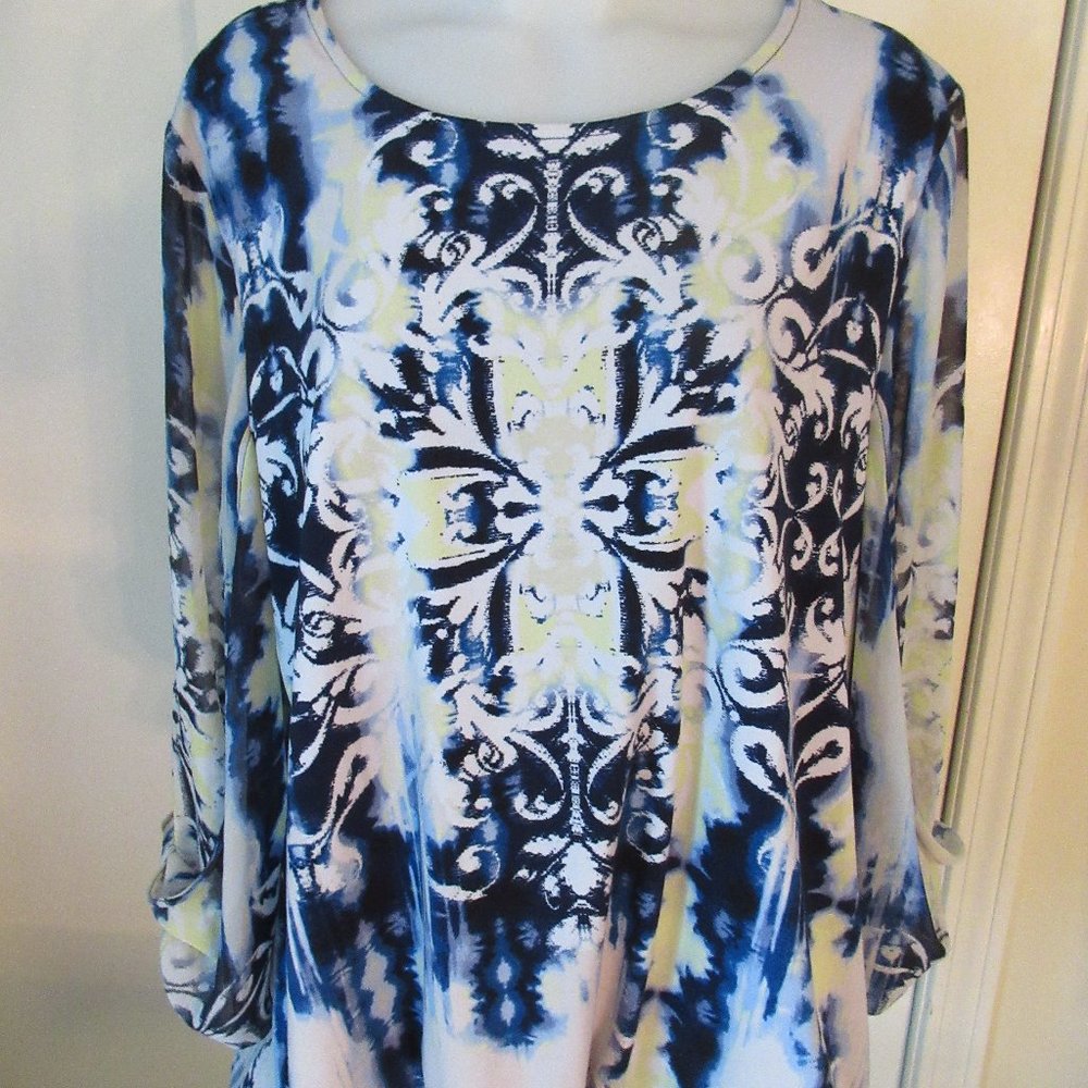 Alfani LS Lined Blouse SZ LG